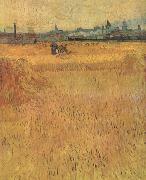 Arles:Vew from the Wheat Fields (nn04), Vincent Van Gogh